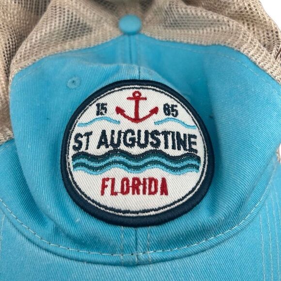 St Augustine FL Florida Stay Salty Hat DK Caps Slouch Mesh Trucker Snap Back - Picture 5 of 5